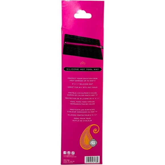 Professional Silicone Heat Resistant Non Slip Mat 9x11 Salon Spa Styling Pad - Picture 9 of 11